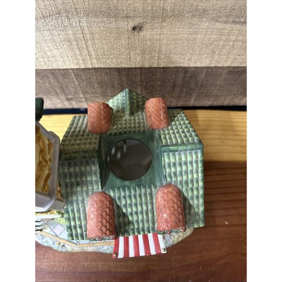 VTG Christmas PartyLite Olde World Village #4 Clock Tower - Picture 6 of 7